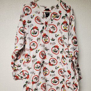 Womens Disney Christmas Sleepwear Sleepshirt Mickey Mouse - One Size Fits All
